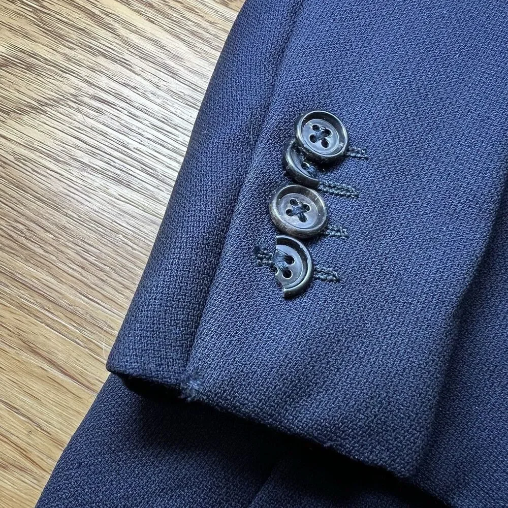 Ermenegildo Zegna High Performance Blazer Mens 40R Wool Jacket Navy Blue